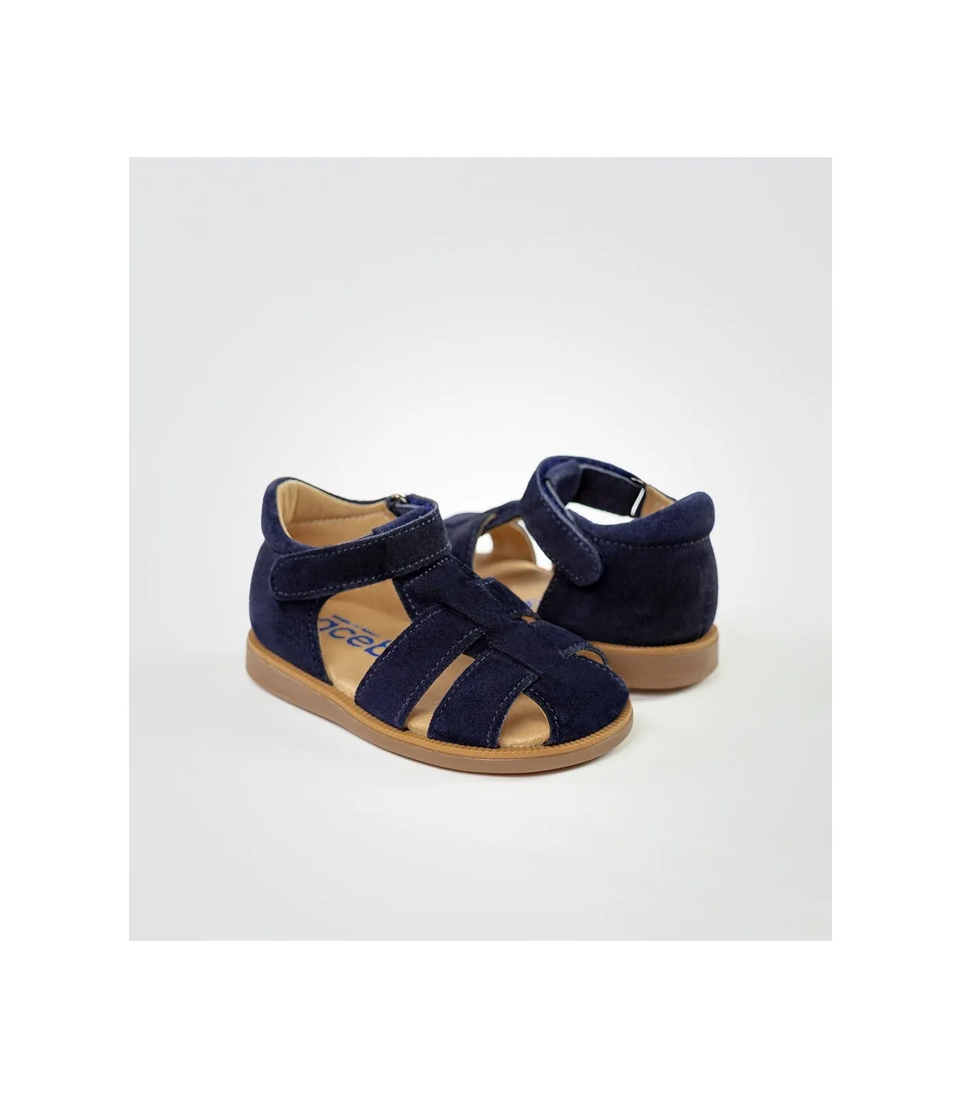 ACEBOS 1235 marine sandales nu-pieds