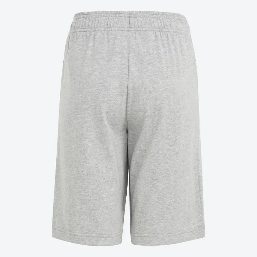 ADIDAS JUNIOR ESSENTIALS BIG LOGO COTTON GREY SHORTS