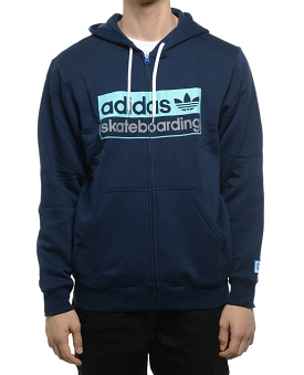 Adidas Skateboarding Big Logo Hoodie Dark Indigo