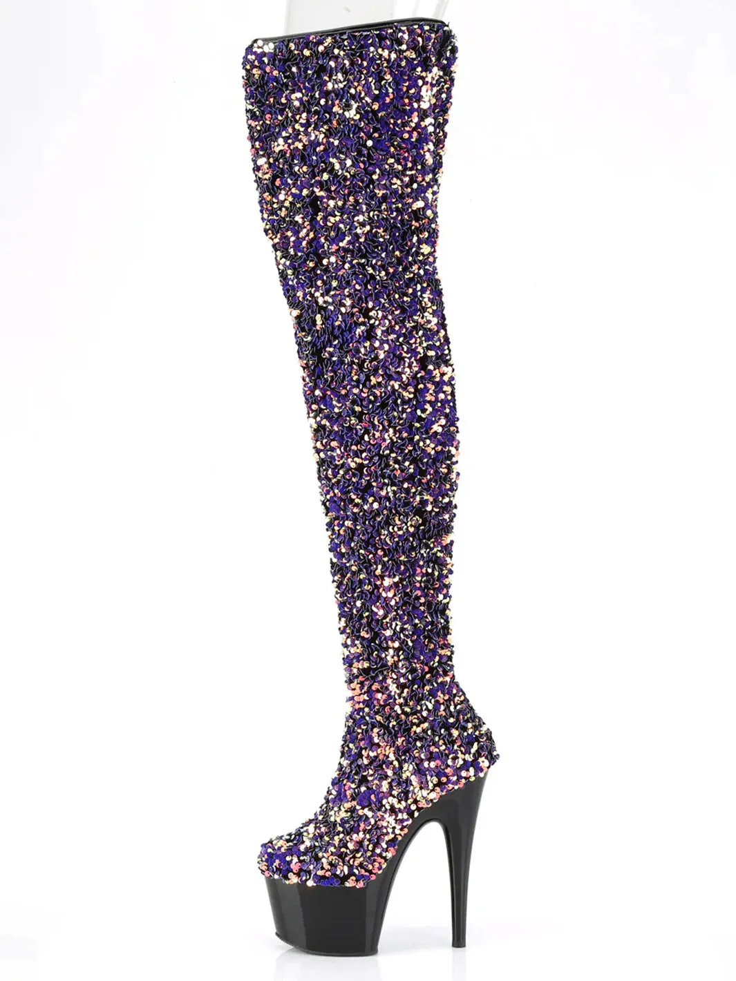 ADORE-3020 - PURPLE MULTI SEQUINS  PRE ORDER 