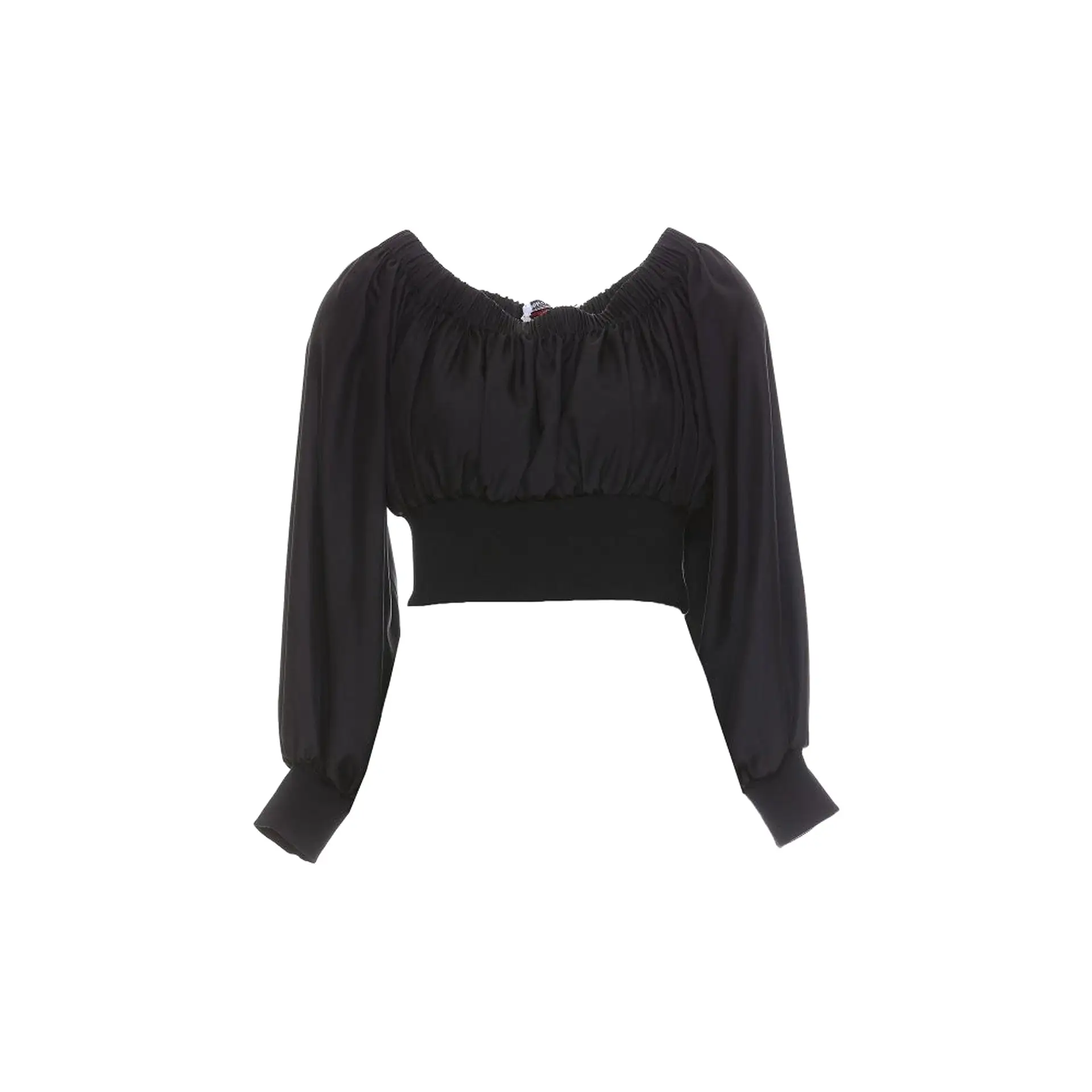 Alexander McQueen - Top in seta con taglio a vivo