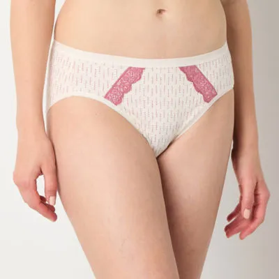 Ambrielle Organic Cotton High Cut Panty