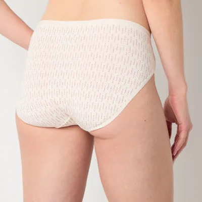 Ambrielle Organic Cotton High Cut Panty