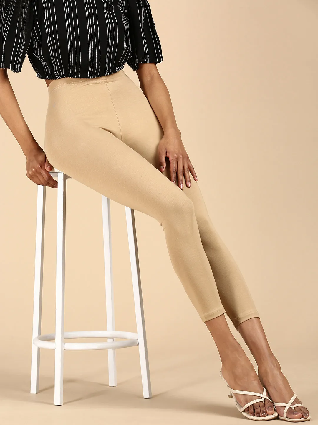 Ankle Length Leggings Cotton-Skin