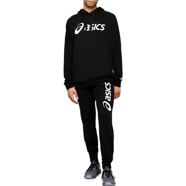 Asics Big Logo Sweat Pant Black White   