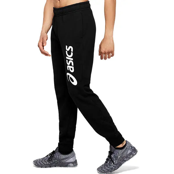 Asics Big Logo Sweat Pant Black White   