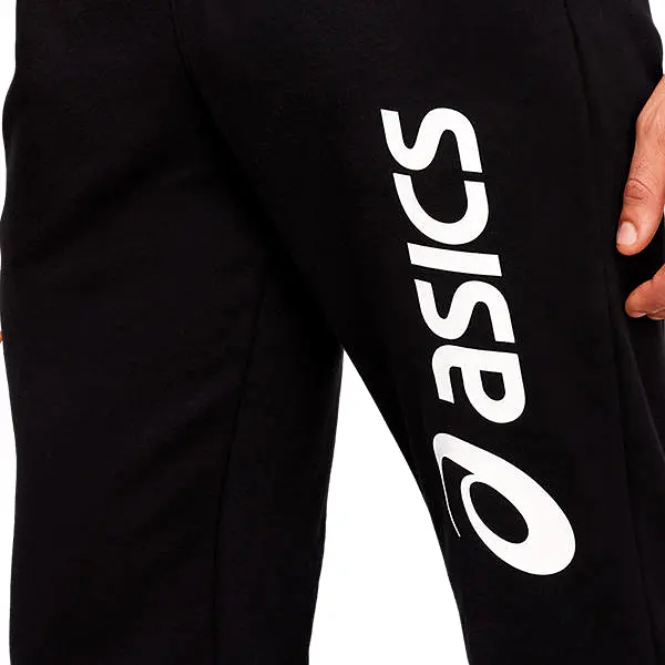 Asics Big Logo Sweat Pant Black White   