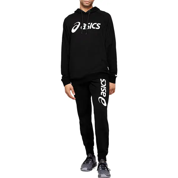 Asics Big Logo Sweat Pant Black White   