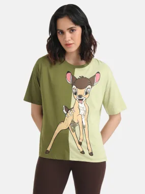 Bambi  Disney Printed T-Shirt With Sequin Work