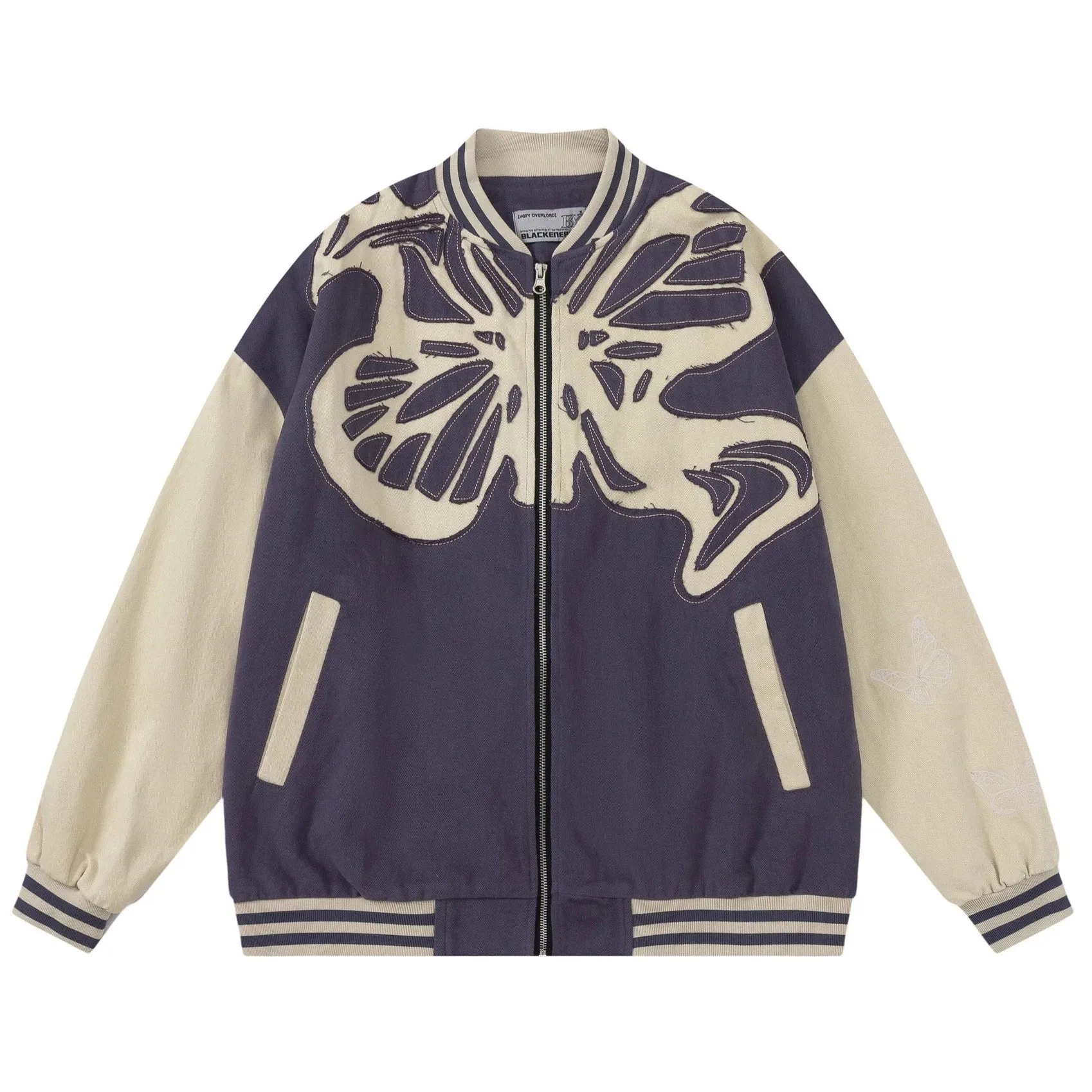 Baroque Butterfly Vintage Cut Varsity Jacket