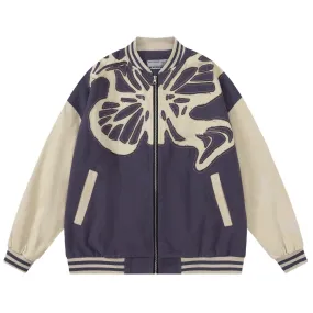 Baroque Butterfly Vintage Cut Varsity Jacket