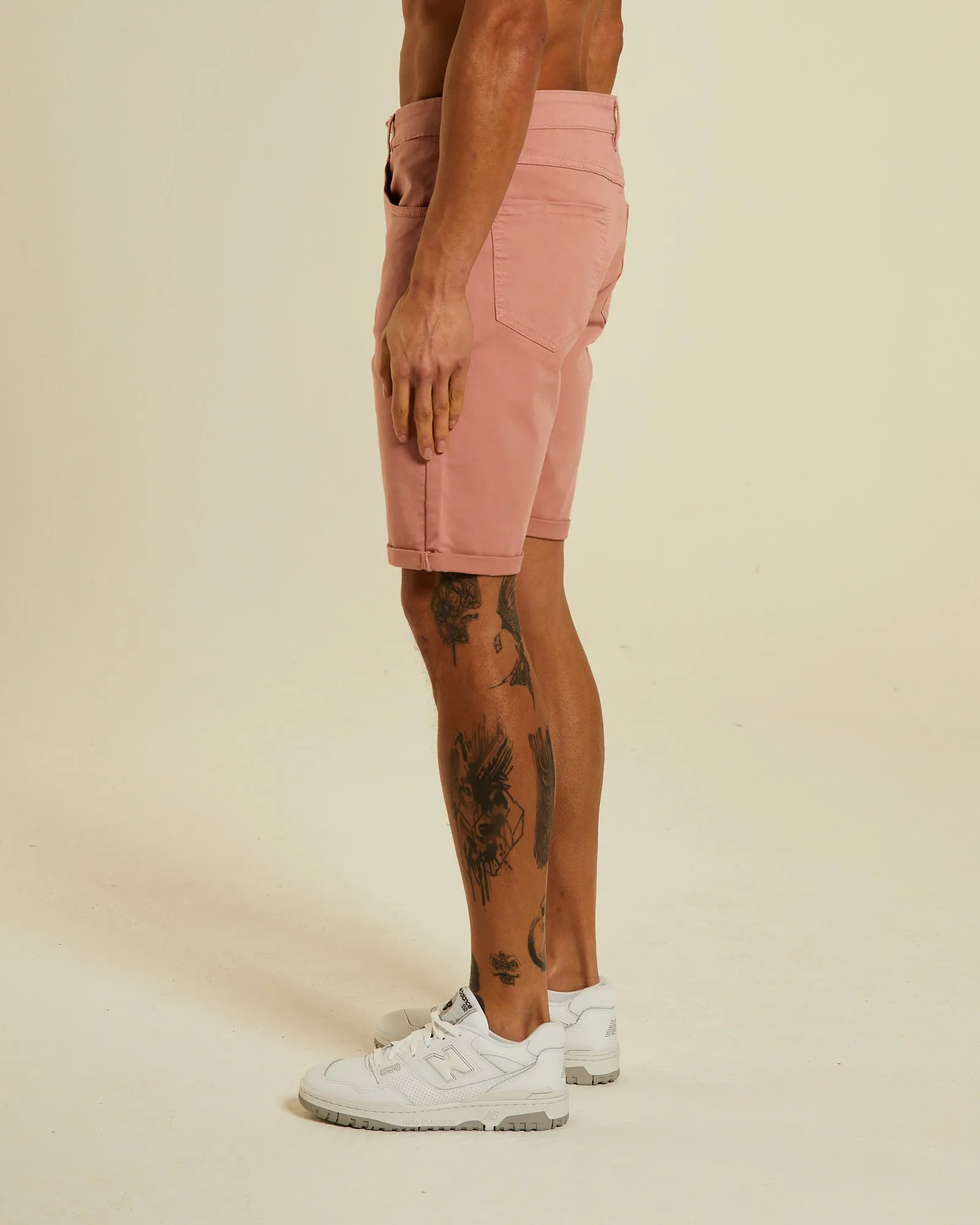 Beck 5 Pocket Short Plaster Pink