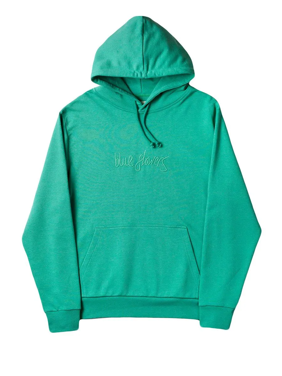 Blue Flowers Handsworth Hoody - Bottle Green