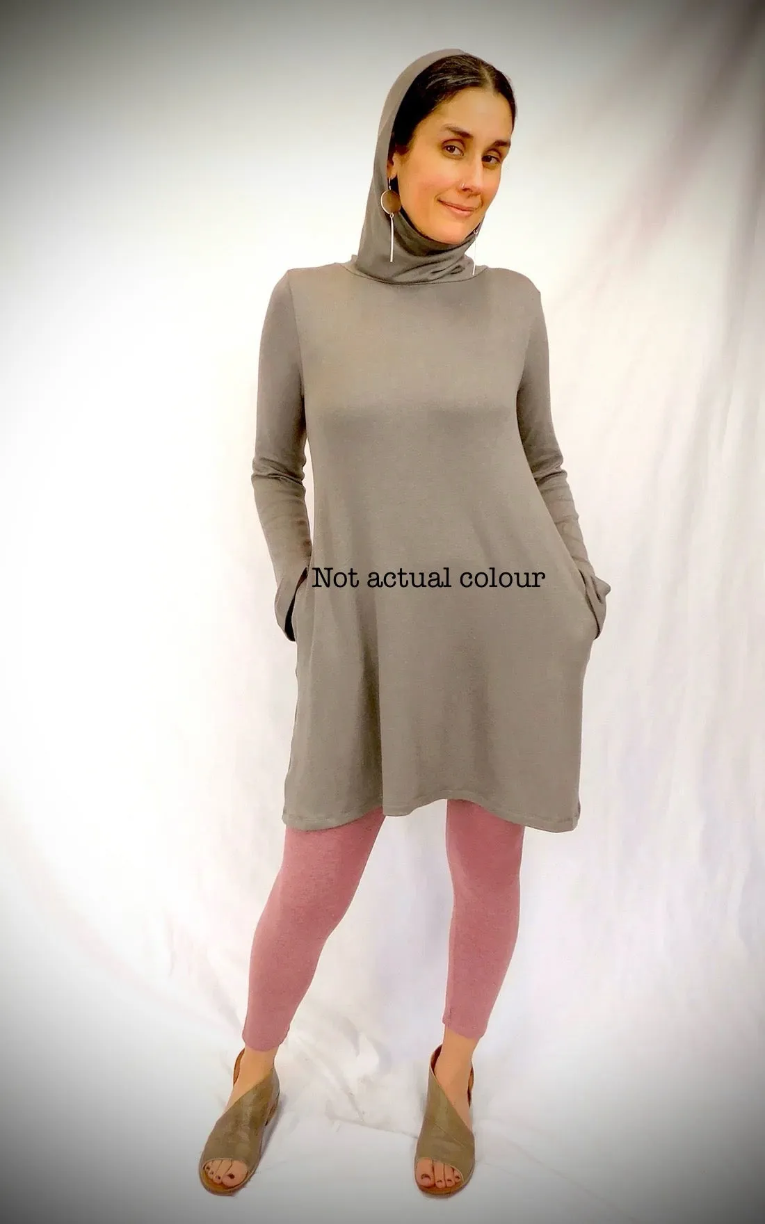 Brenda Laine Bamboo/Cotton Jersey HoodedTunic