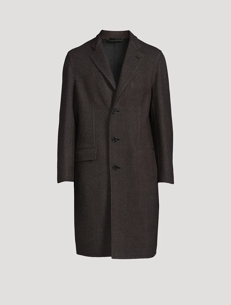 BRIONI Solferino Virgin Wool Overcoat