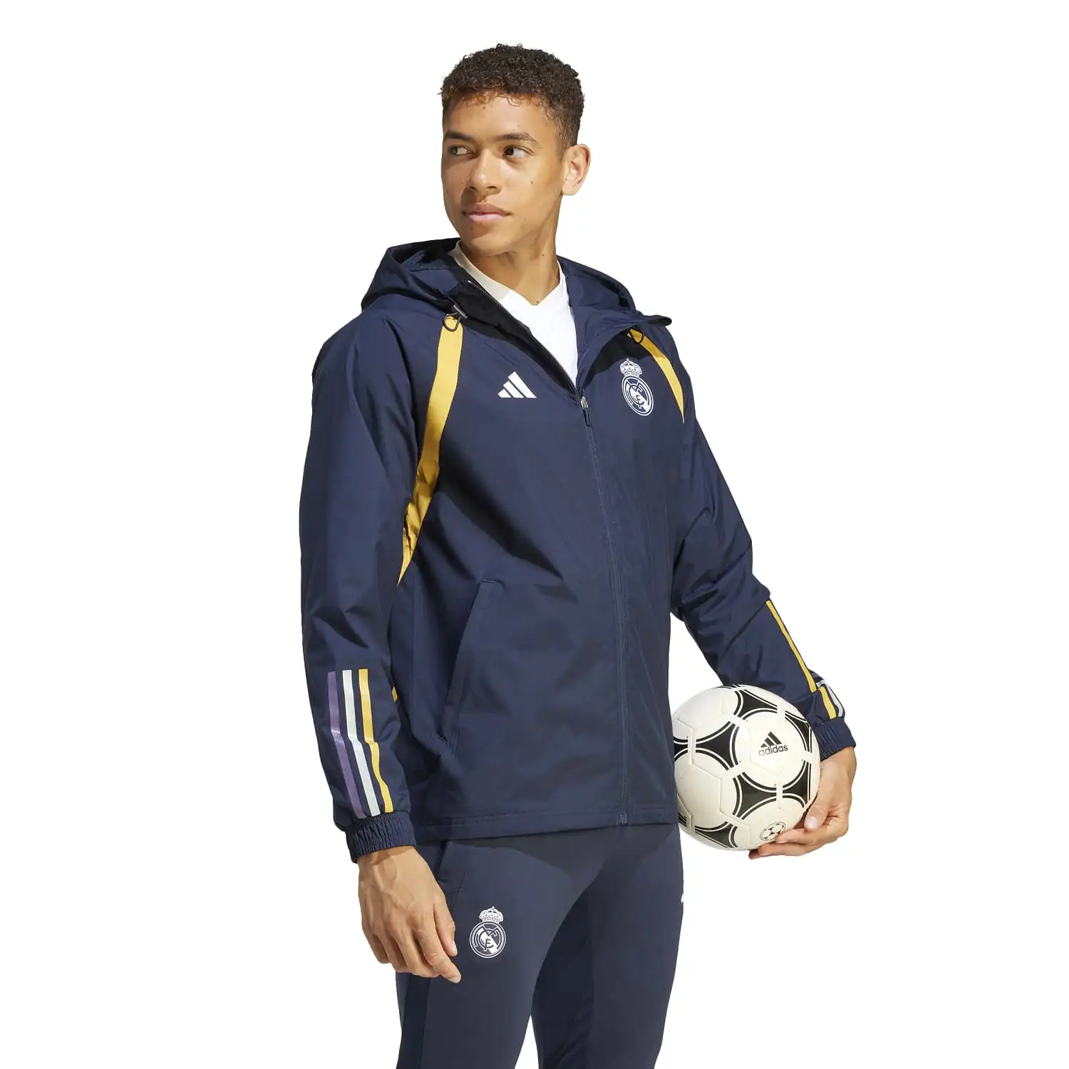 Chaqueta adidas All Weather Hombre Entrenamiento 23/24 Azul Marino