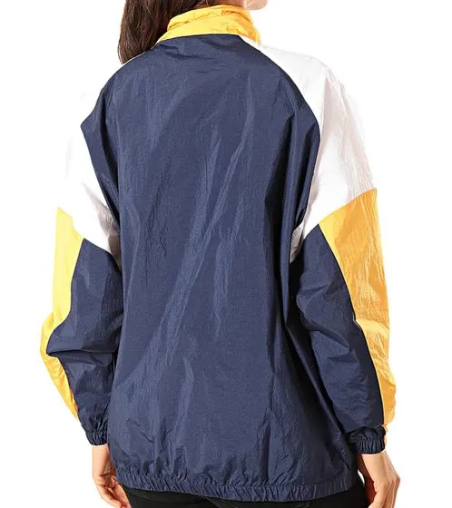 Chaqueta deportiva de mujer Ellesse Delanna Track Jacket con diseño retro SGC06307 Azul marino/Amarillo