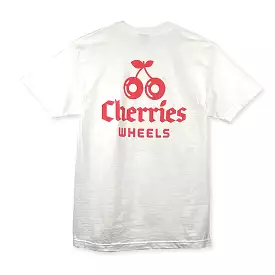 Cherries Wheels Big Logo Shirt - White