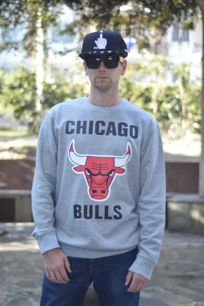 Chicago Bulls Crewneck Jumper for Men - Grey