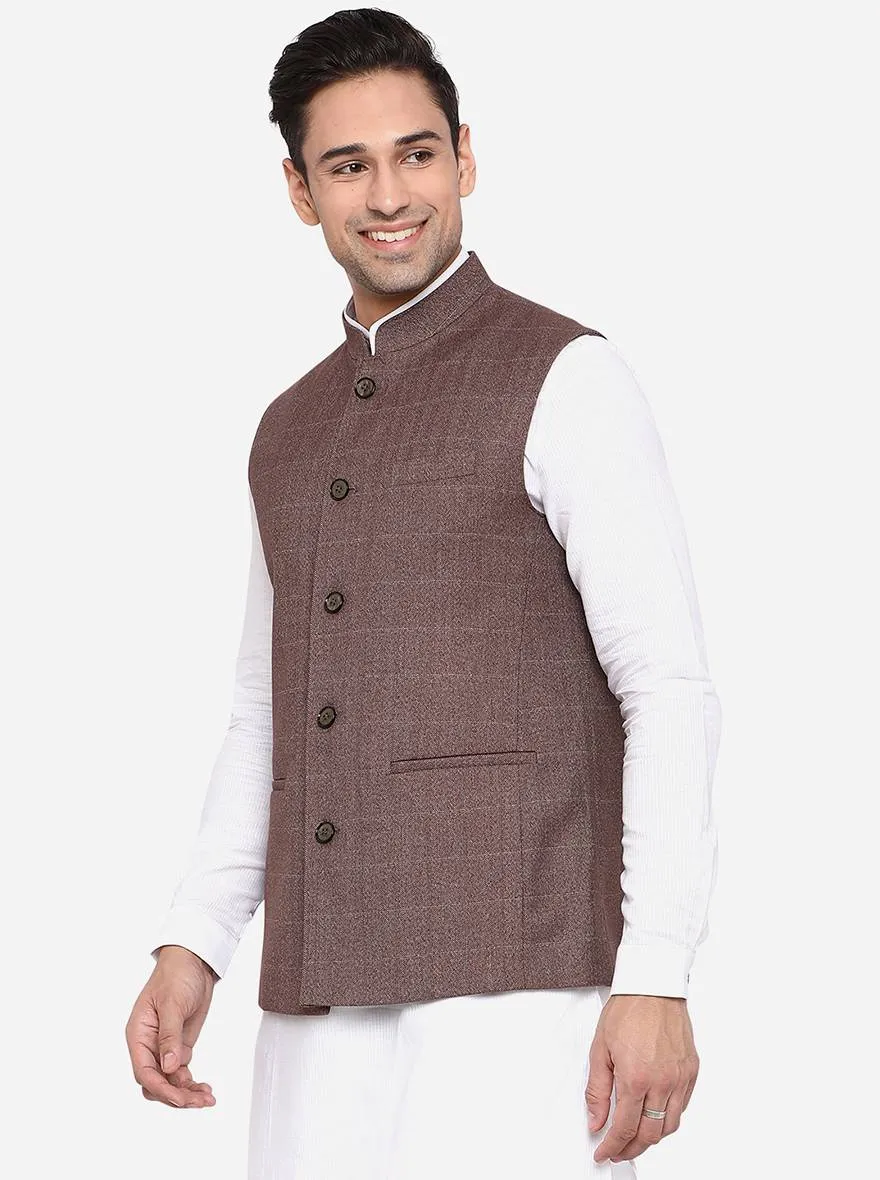 Coffee Brown Modi Jacket | JadeBlue