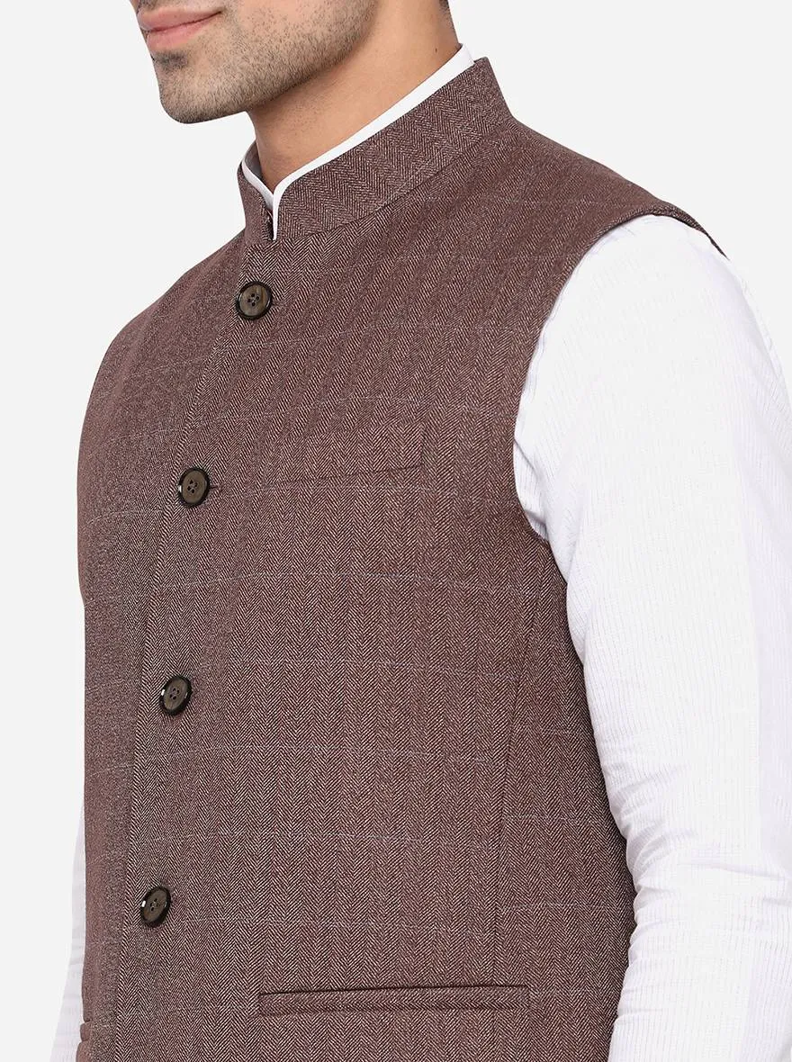 Coffee Brown Modi Jacket | JadeBlue