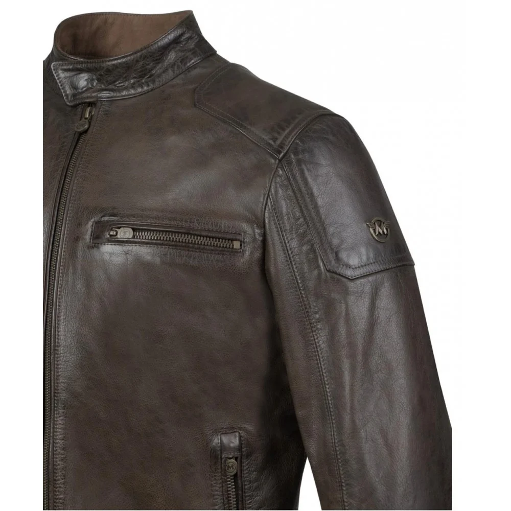 Custom made leather jacket