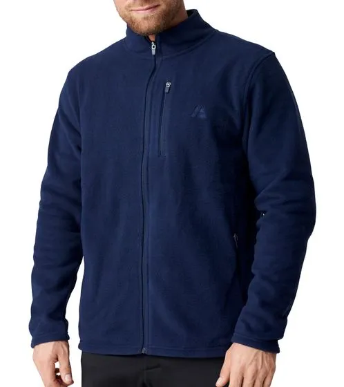 DANISH ENDURANCE Chaqueta polar de hombre sostenible con certificado Oeko-Tex 154000 Azul marino