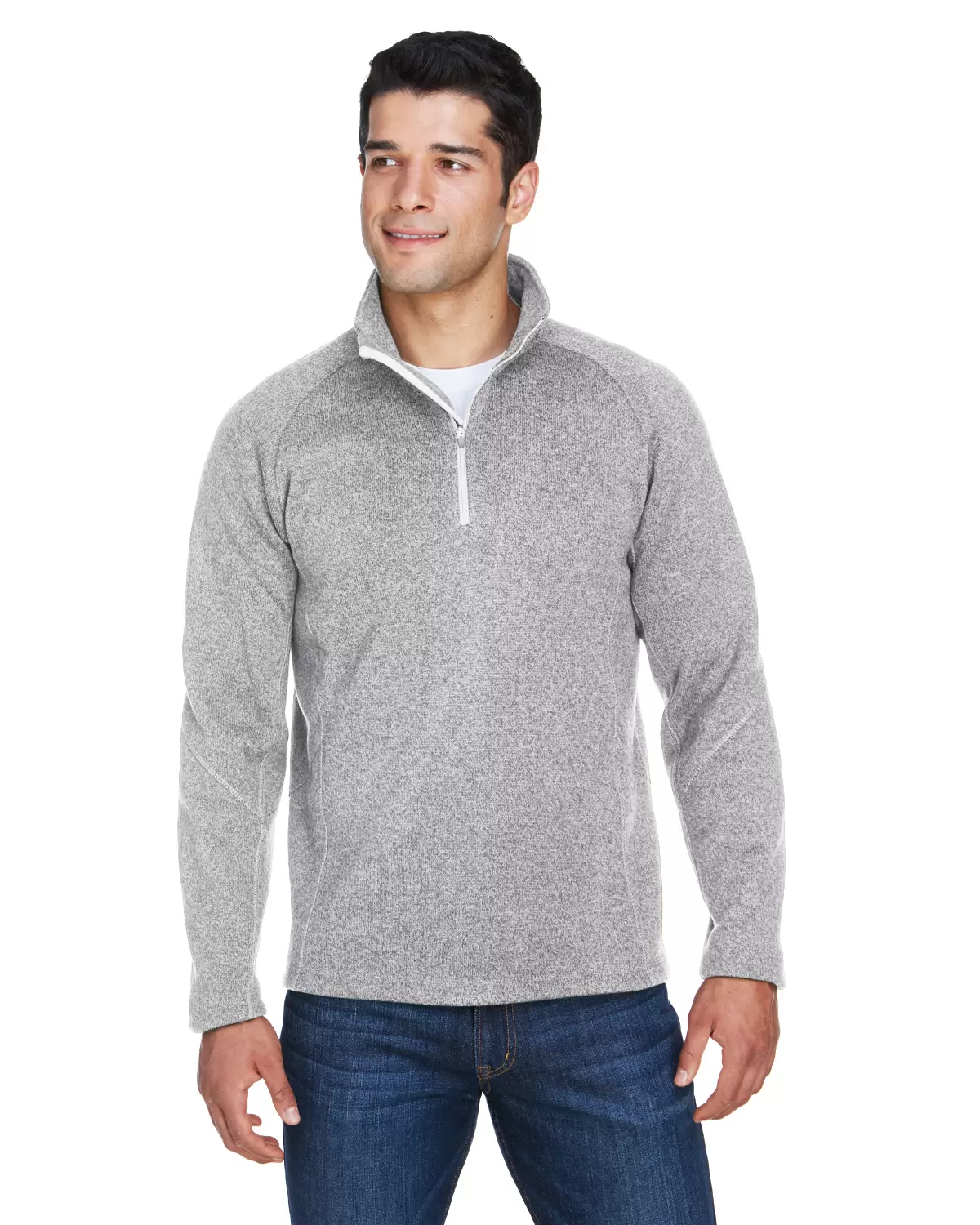 DG792 Devon & Jones Adult Bristol Sweater Fleece Quarter-Zip SKU: DG792