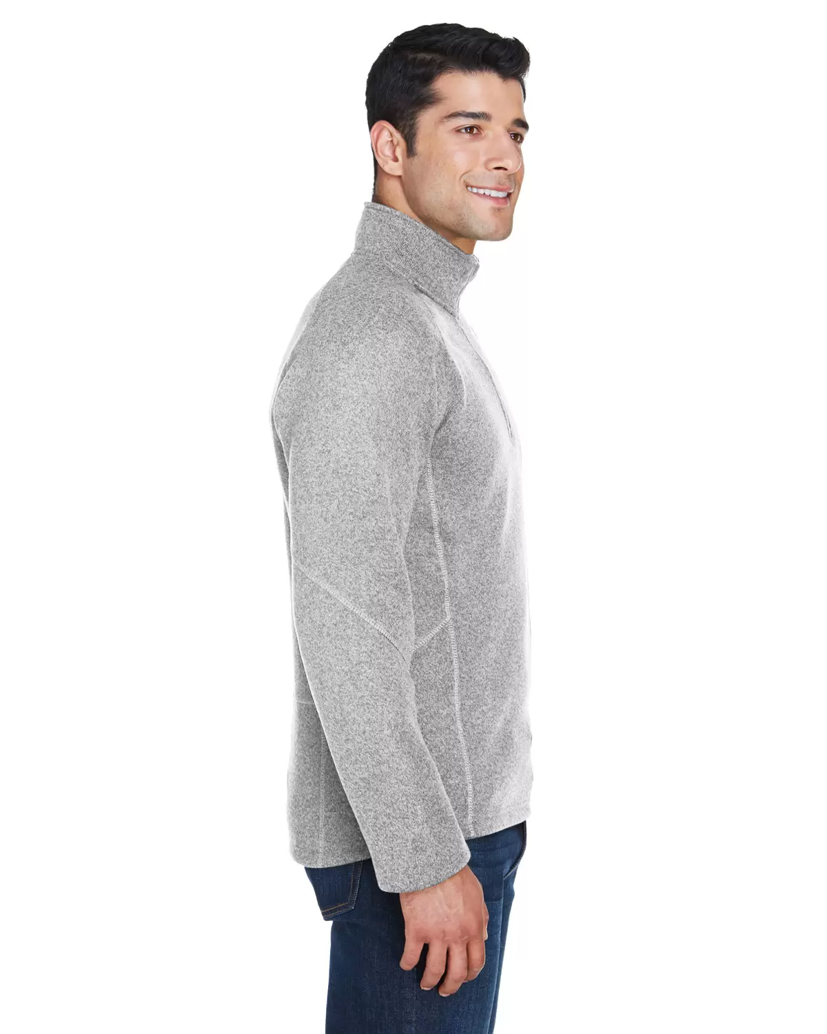 DG792 Devon & Jones Adult Bristol Sweater Fleece Quarter-Zip SKU: DG792