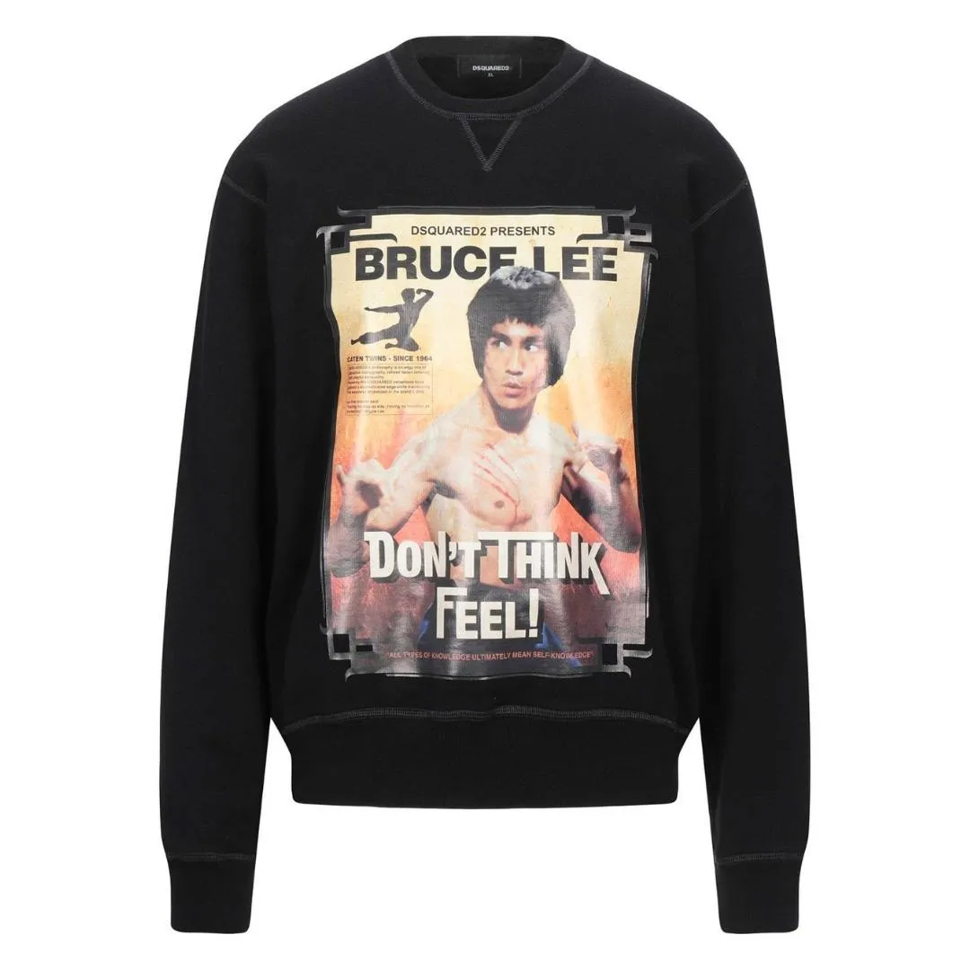 Dsquared2 Bruce Lee Don T Think Feel Black Sweater