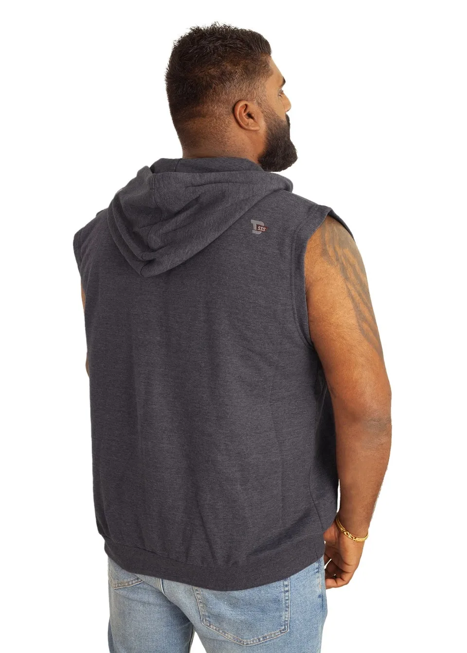 Duke Charcoal Blake Kingsize Sleeveless Hoody