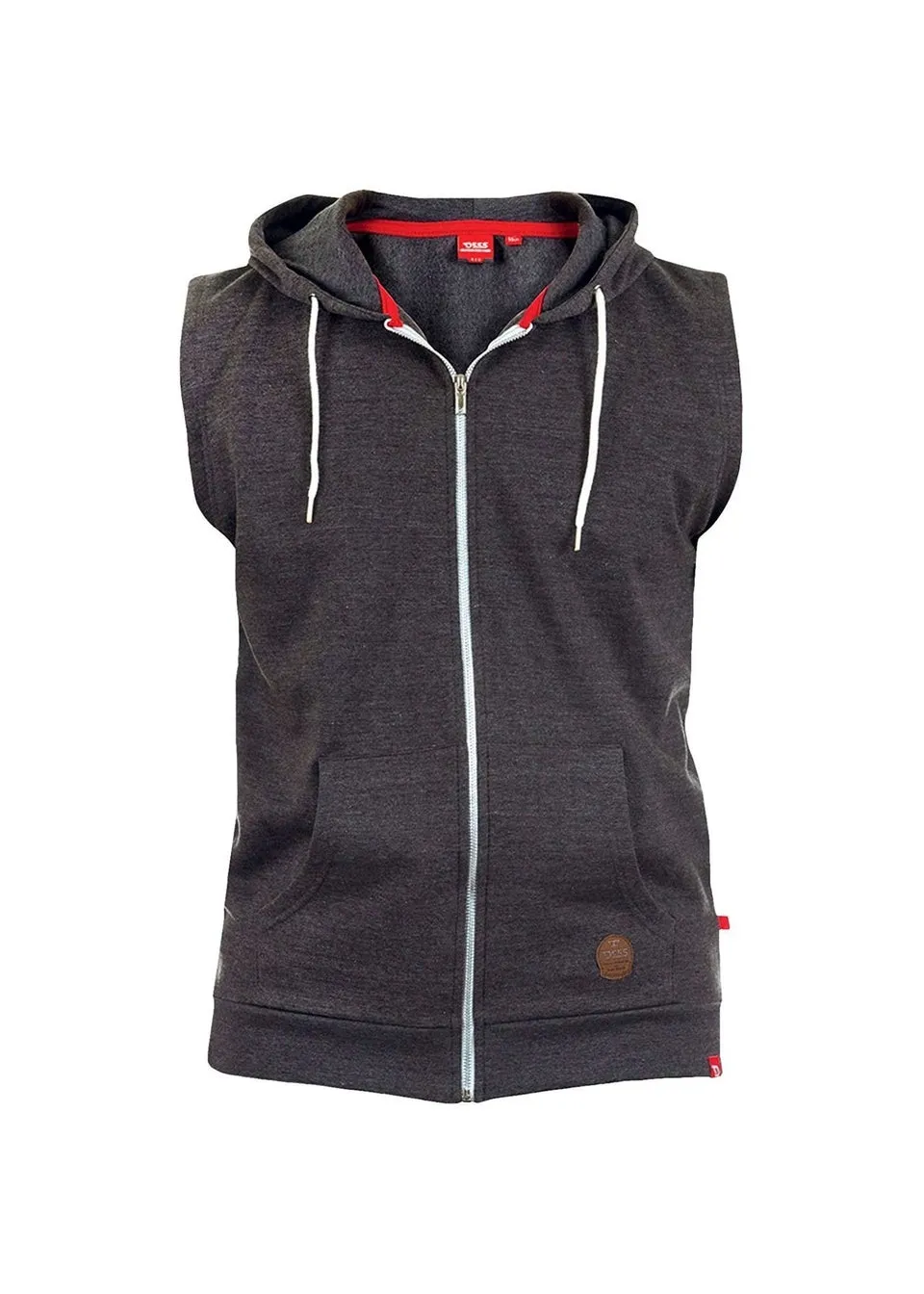 Duke Charcoal Blake Kingsize Sleeveless Hoody