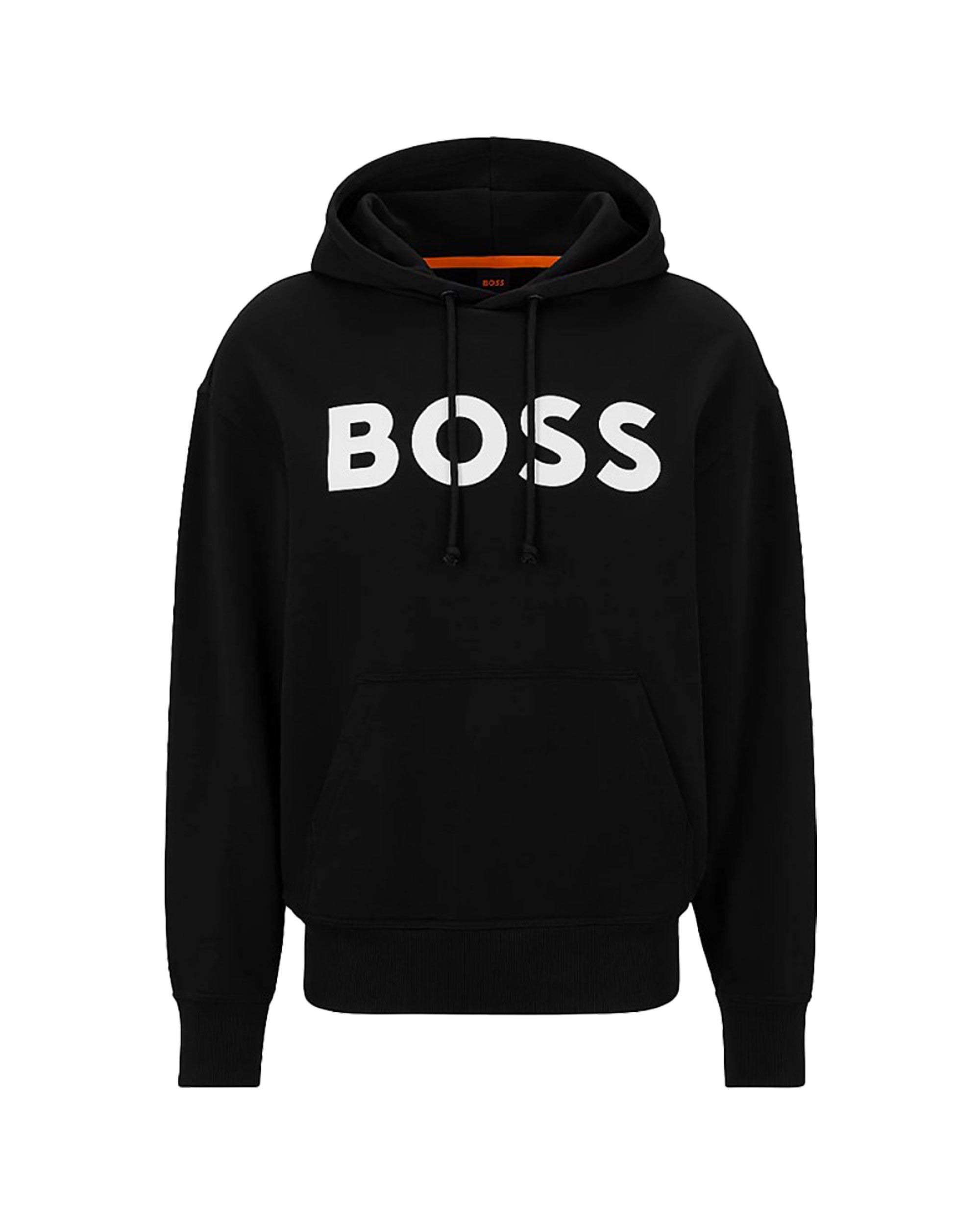 Felpa Uomo Boss Big Logo Nero