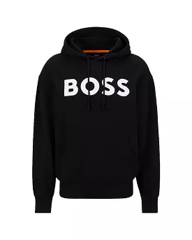 Felpa Uomo Boss Big Logo Nero