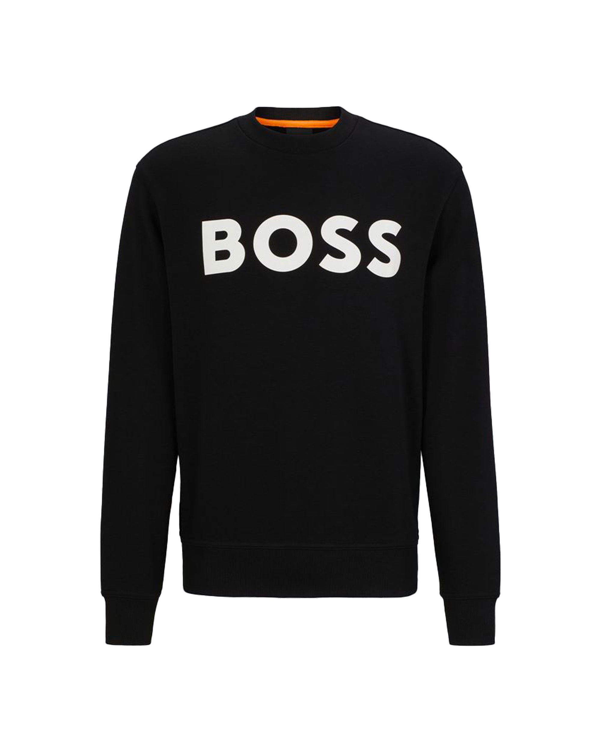 Felpa Uomo Boss Big Logo Nero