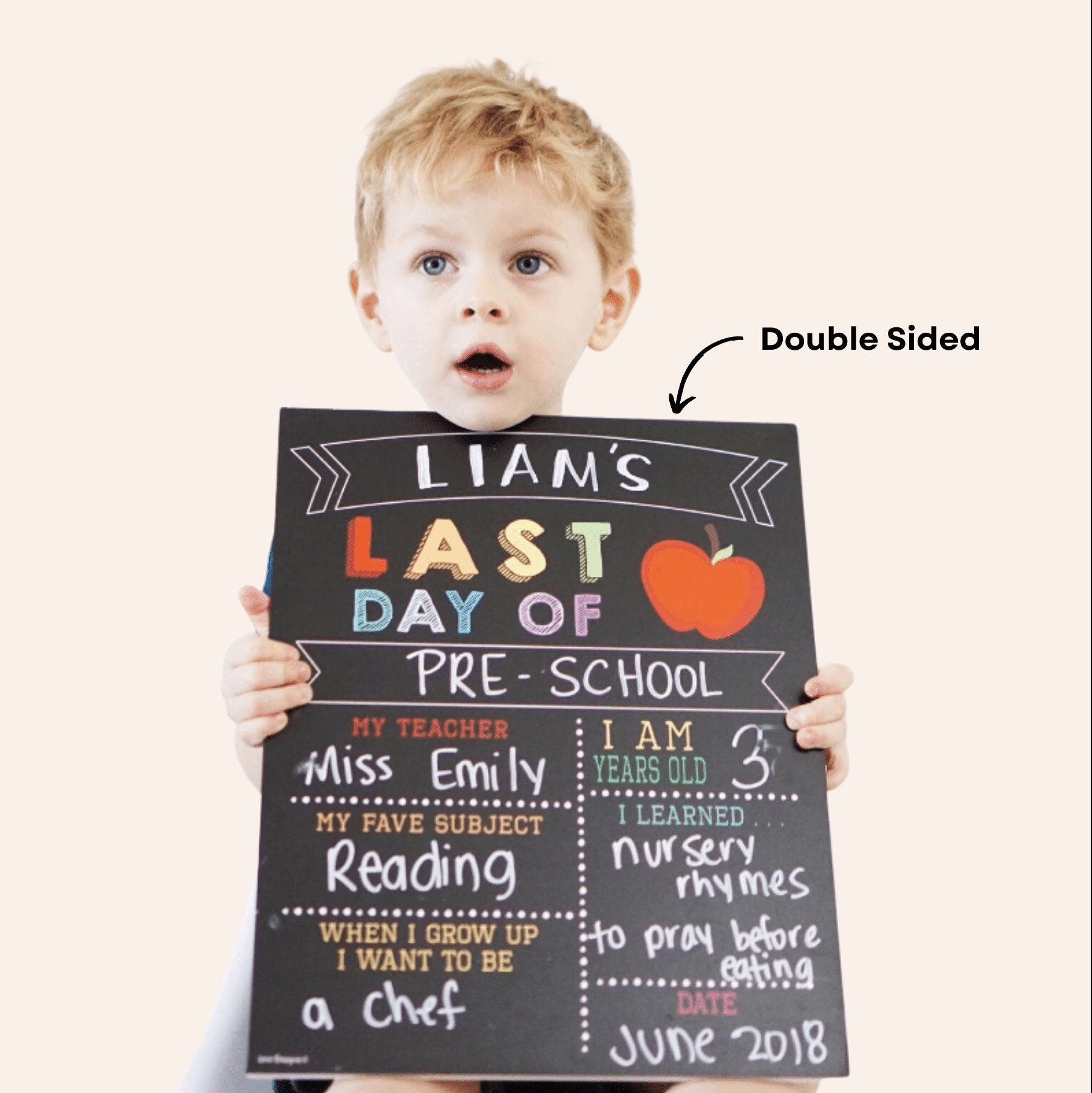 First & Last Day of School Chalkboard Sign (SALE)