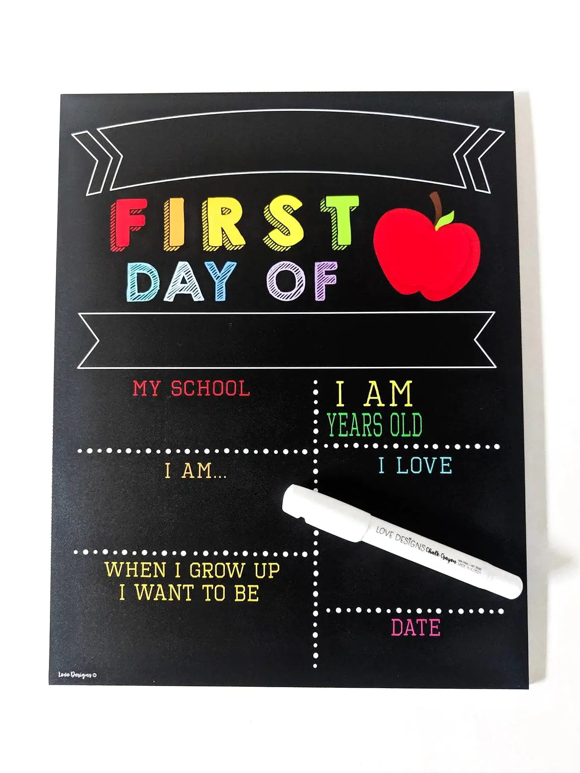 First & Last Day of School Chalkboard Sign (SALE)