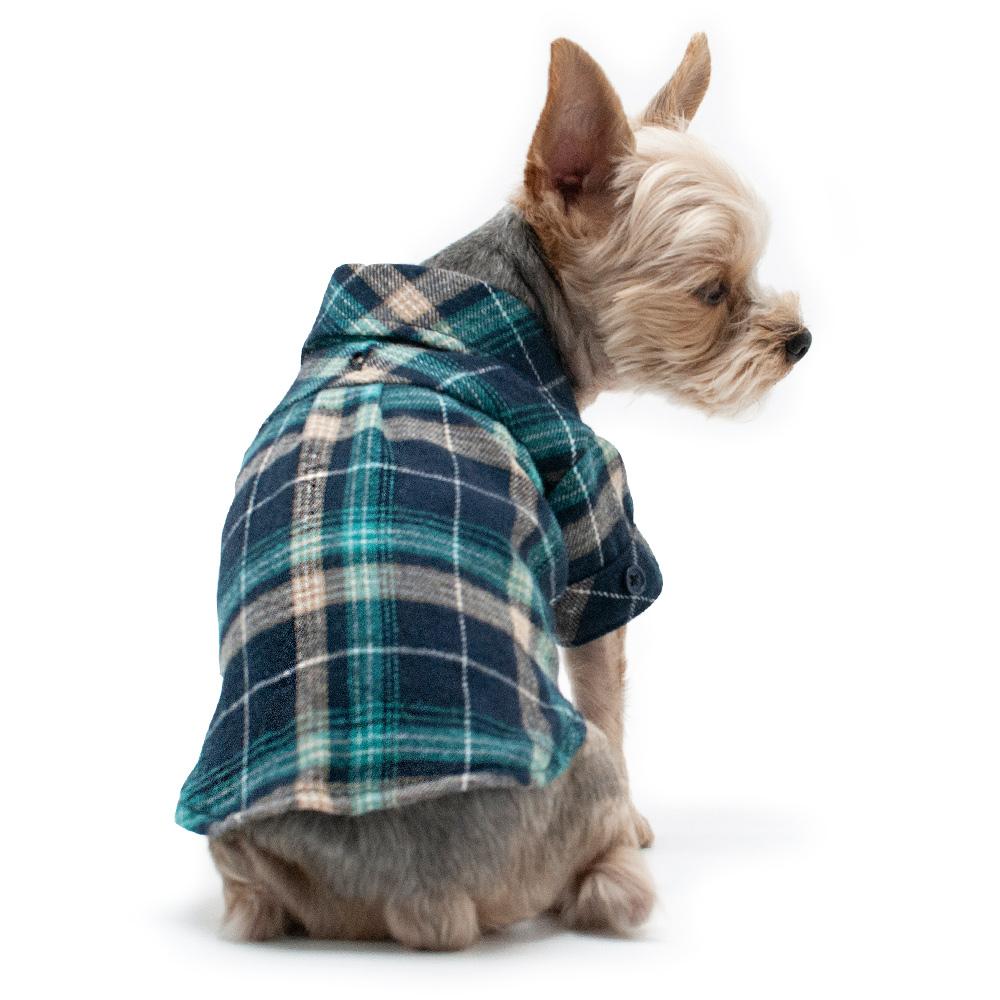 Flannel Button Down Dog Shirt