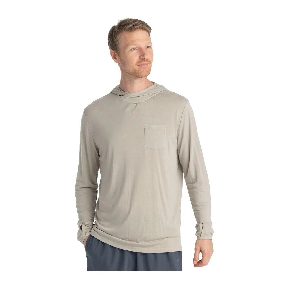 Free Fly Bamboo Lightweight Hoody Sandstone