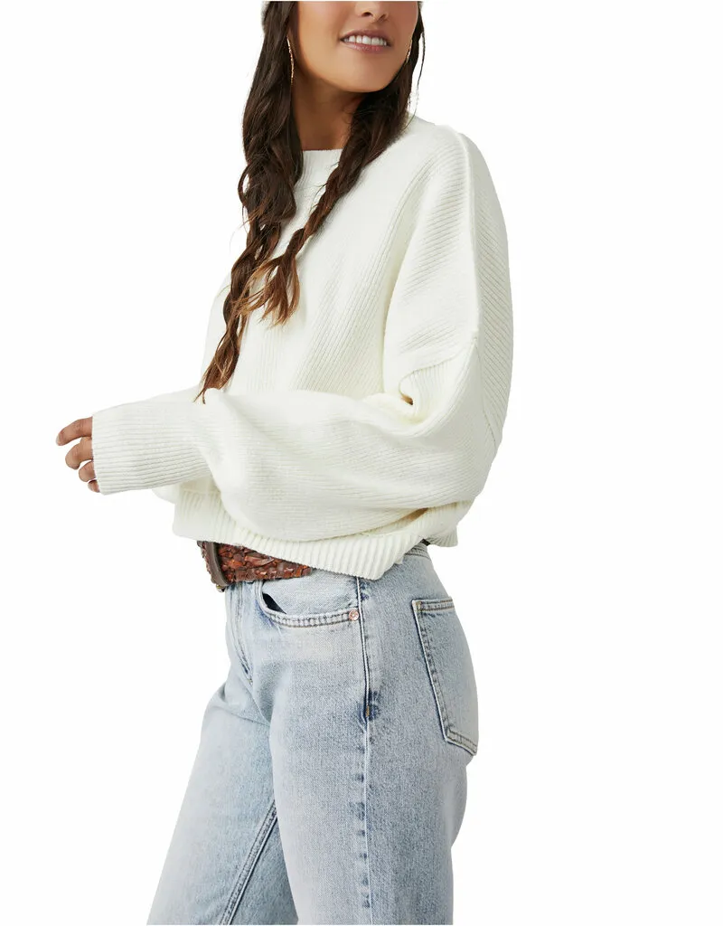 Free People Easy Street Crop Pullover - Moonglow