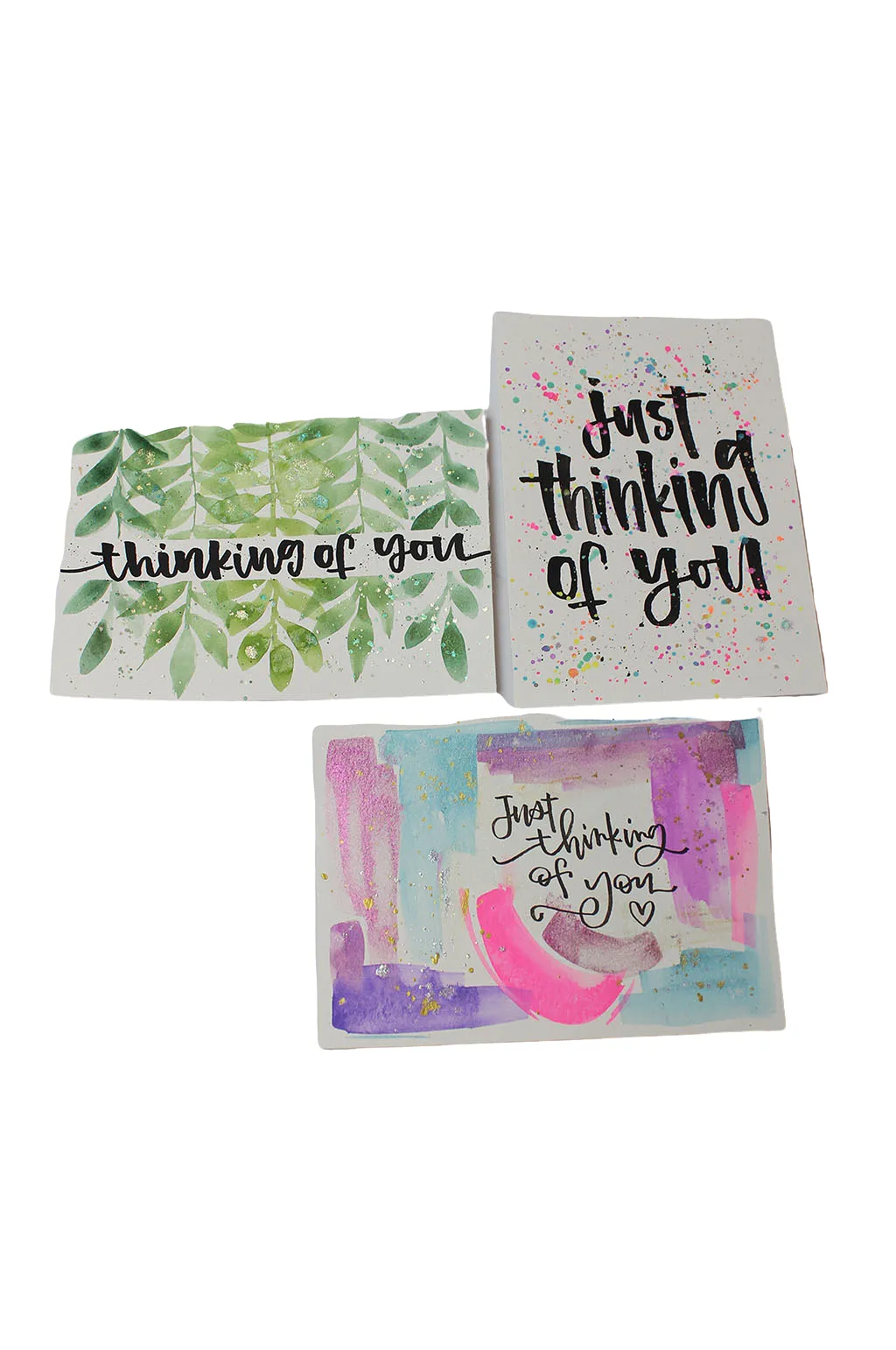 Hand painted Card by Samantha Morgan: Thinking of You