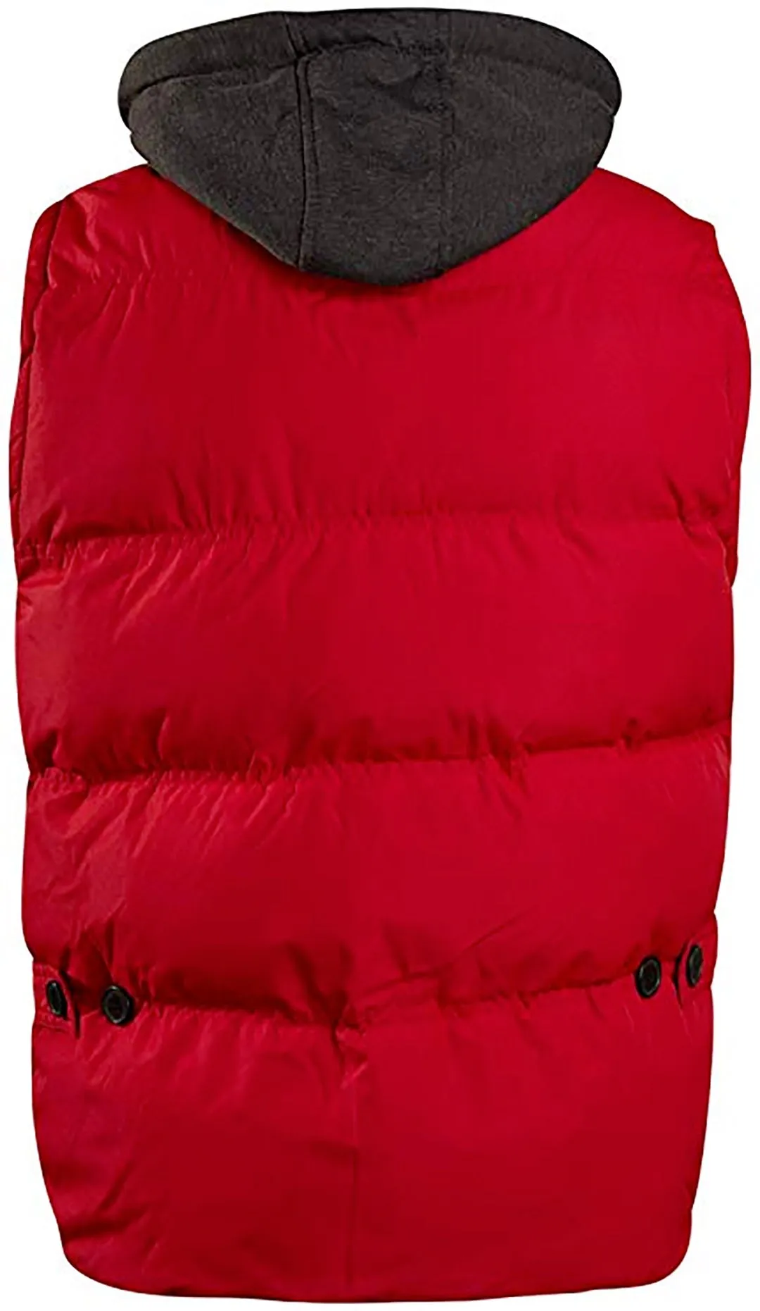 J. Whistler Mens Bubble Vest Hood Puffer Jacket Jwhi-3558-RED Red/Red