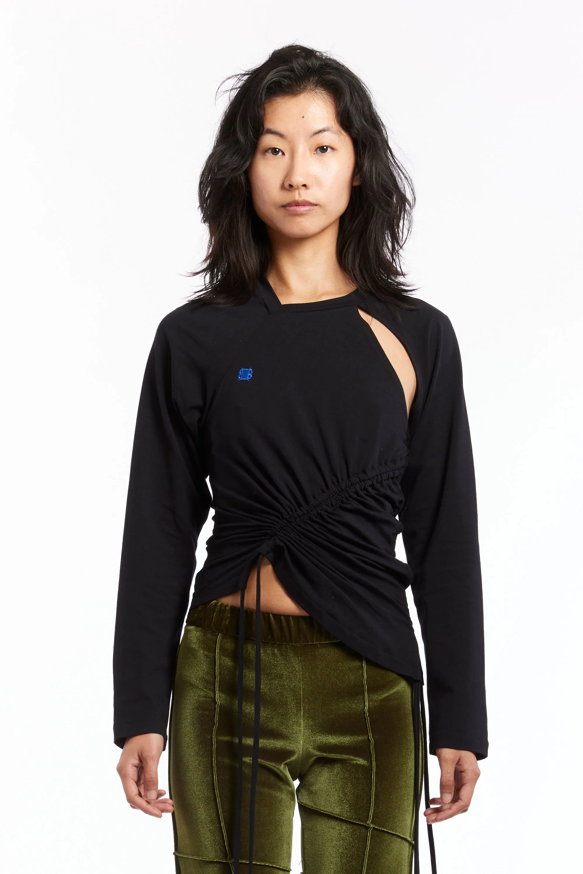 KARLA LAIDLAW - RUCHED LONG SLEEVE TEE