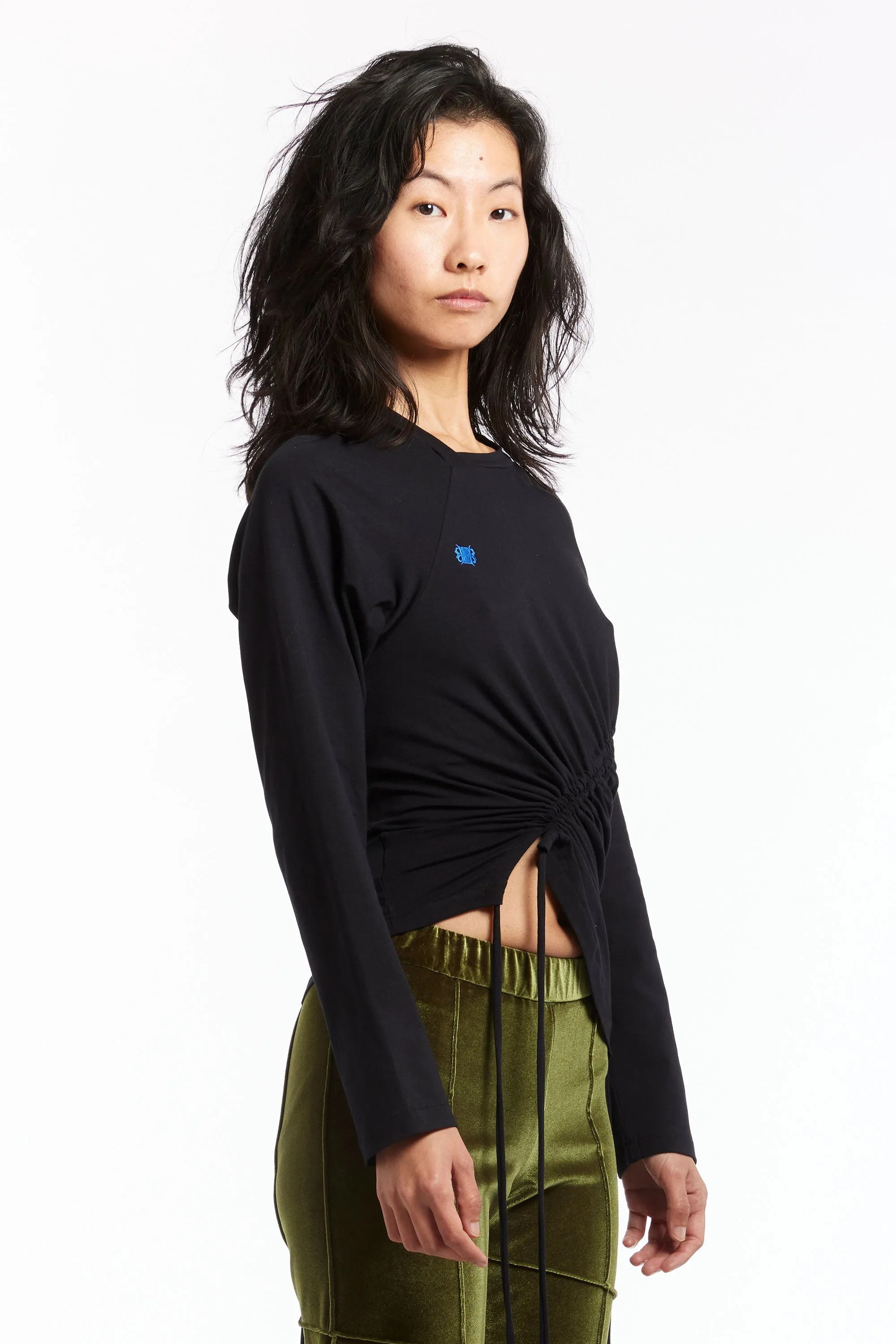 KARLA LAIDLAW - RUCHED LONG SLEEVE TEE