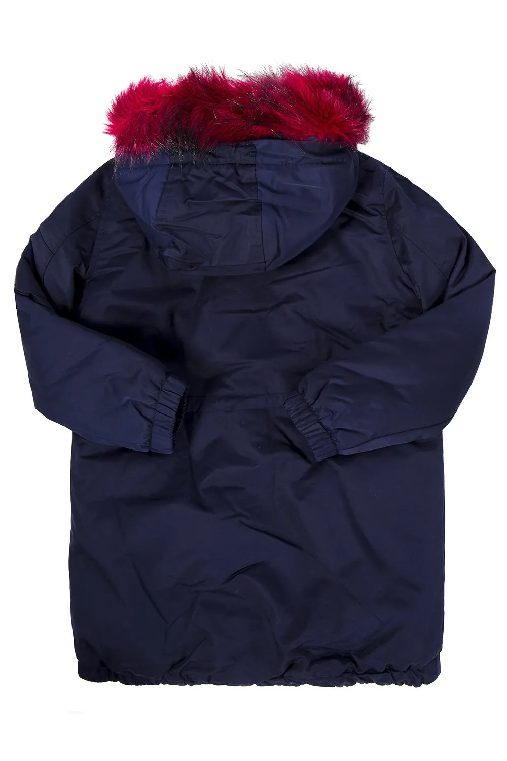 Kenzo Kids FUR-TRIMMED JACKET in Navy Blue