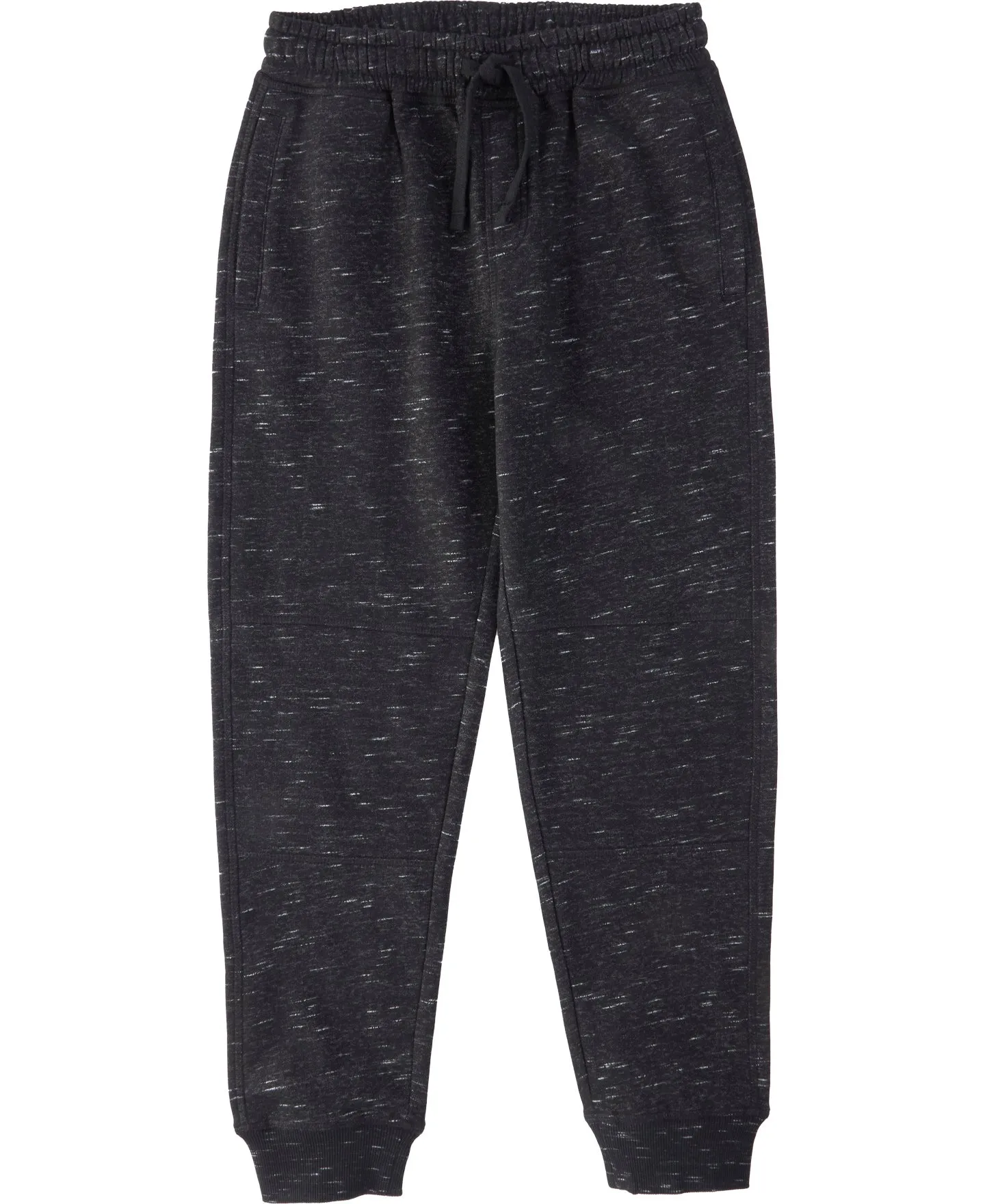 Kids' Space Dye Moto Trackpants in Black | Postie