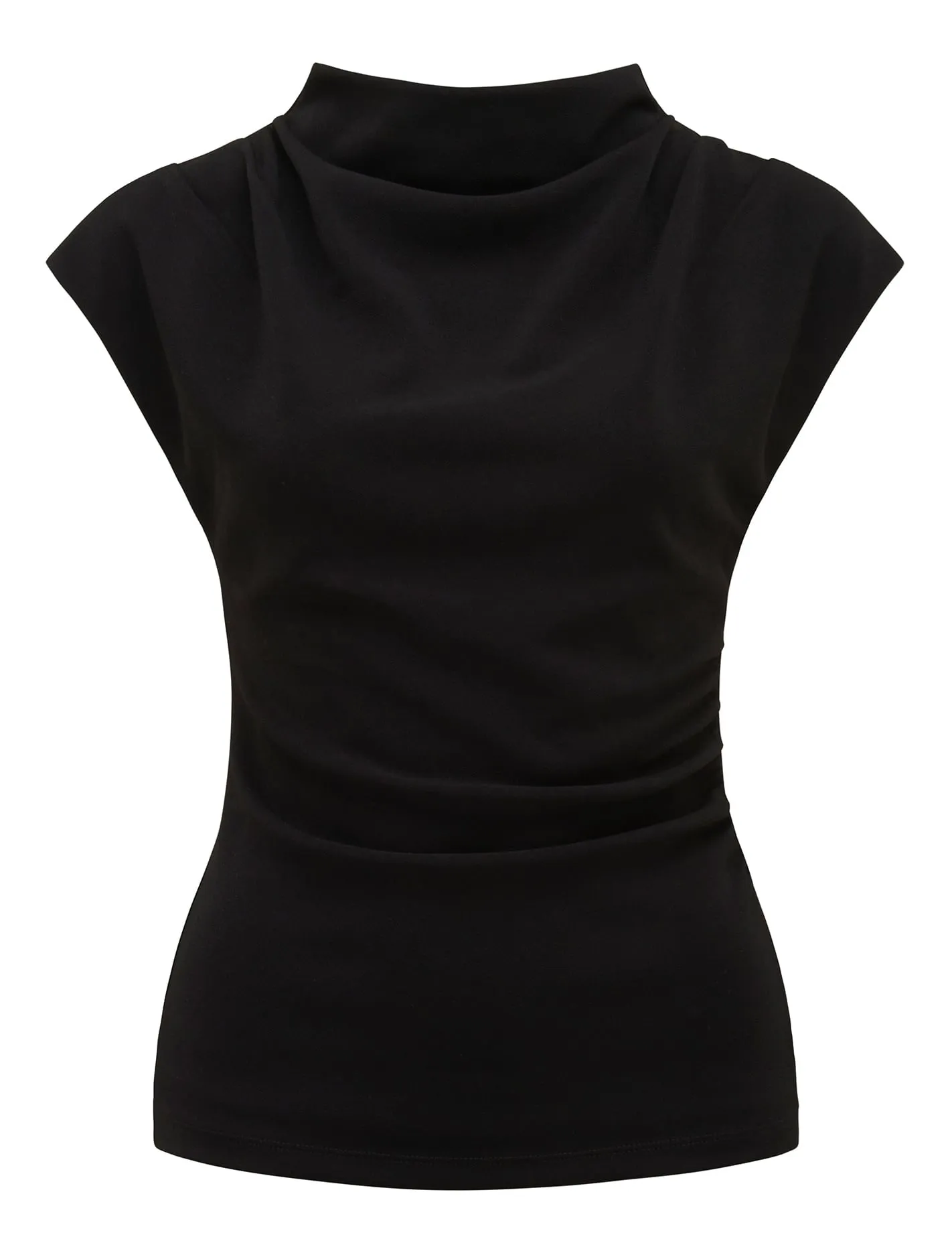 Leenah Grown On Neck Crepe Top