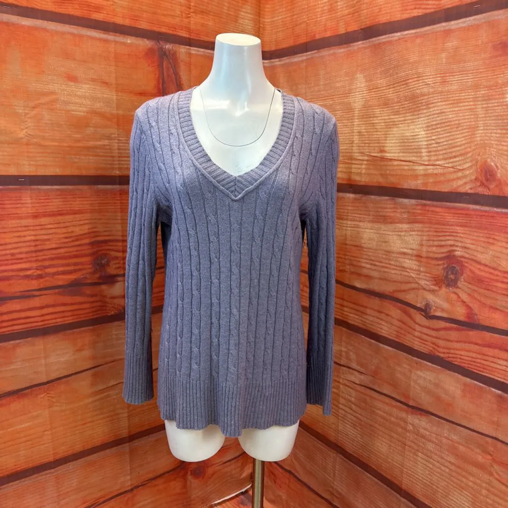 LOFT PURPLE SWEATER SIZE LARGE PETITE TCC