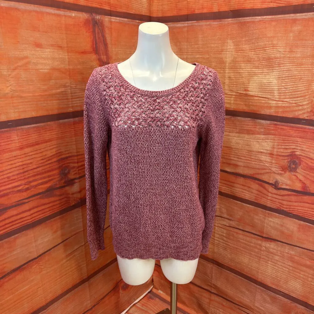 LOFT RED PINK SWEATER SIZE MEDIUM TCC