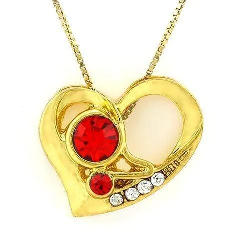 Lot of 100 14kt Gold-plated Fashion Heart Pendants